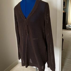 Chico’s Cotton mesh sweater/top